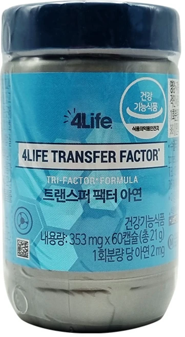 포라이프 트랜스퍼 팩터 아연, 1개, 60정 - 쿠팡