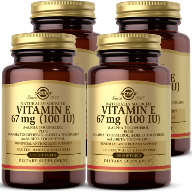 솔가 내추럴 비타민E 100 IU 100정, 4개