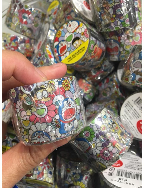 bande 哆啦A夢展 TOKYO 2017 村上隆聯名造型貼紙捲, 1個, Bande紙膠帶