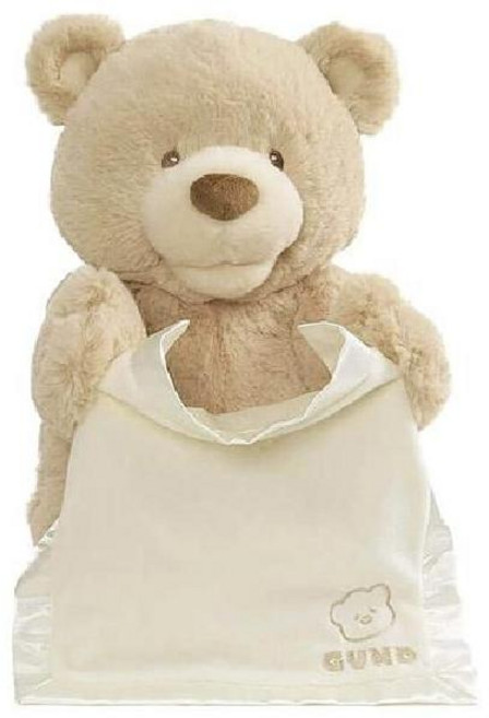 GUND 말하는 까꿍곰돌이 말하는 곰인형, 1개, 브라운, 30cm