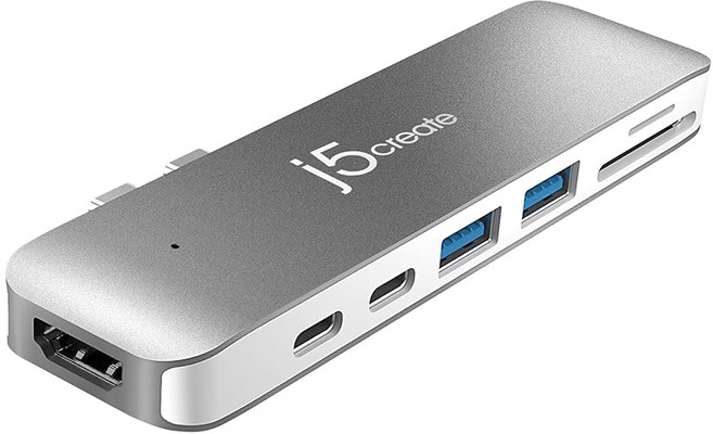 j5create 제이파이브크리에이트 7in1 USB-C 멀티포트 어댑터 맥북 허브 J시디382