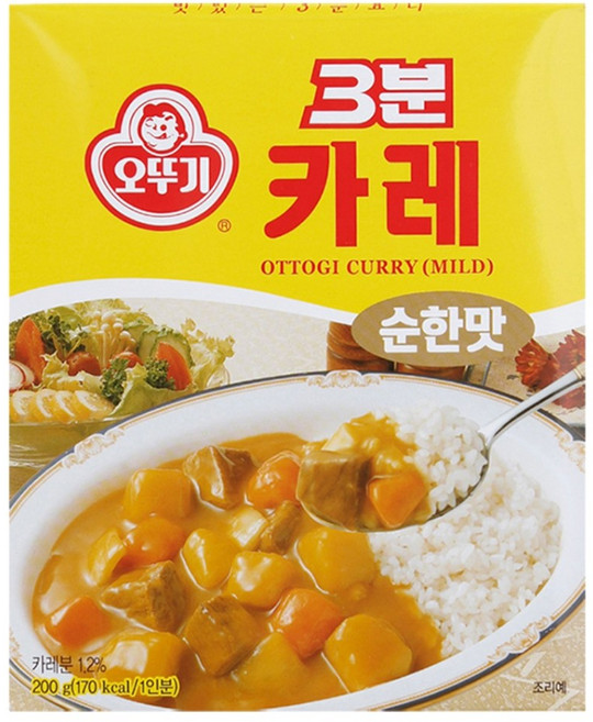 오뚜기 3분 카레 순한맛, 200g, 27개