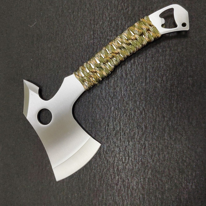 미니 캠핑 손도끼 토마호크 XTM25 장작 도끼 벌목도 마체테, 1개, 단일색상(스텐레스)