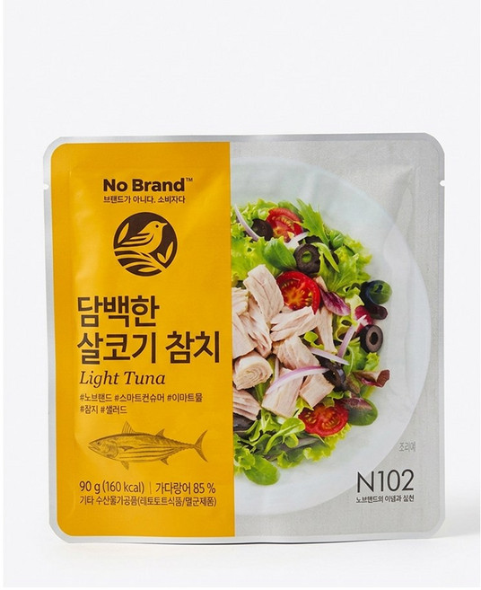 노브랜드 담백한 살코기참치, 90g, 4개