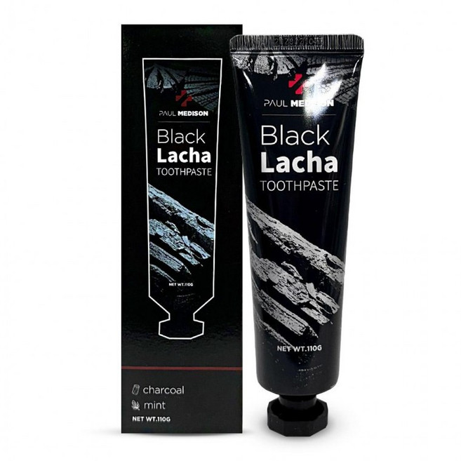 폴메디슨 숯 민트 뉴 블랙 라차 치약 치태 구취 충치예방 110g, 1개