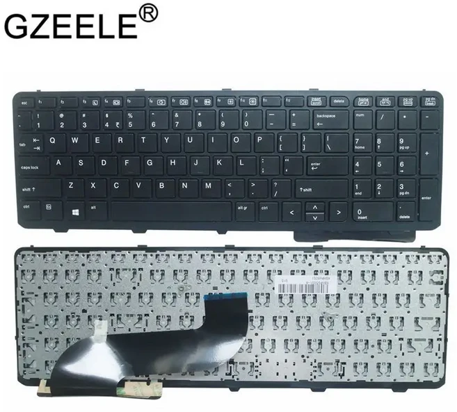 HP ProBook 650 G1 655 G1 US용 영어 키보드 프레임 노트북 키보드 AR/RU/US 블랙 738697-001 신제품, 05 US