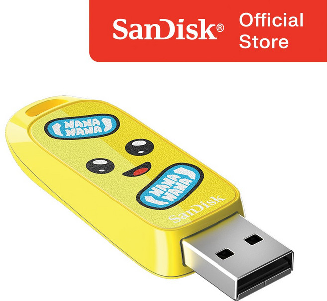 샌디스크 USB 메모리 포트나이트 리미티드 에디션 Peely 캐릭터 유에스비, 1개, 256GB