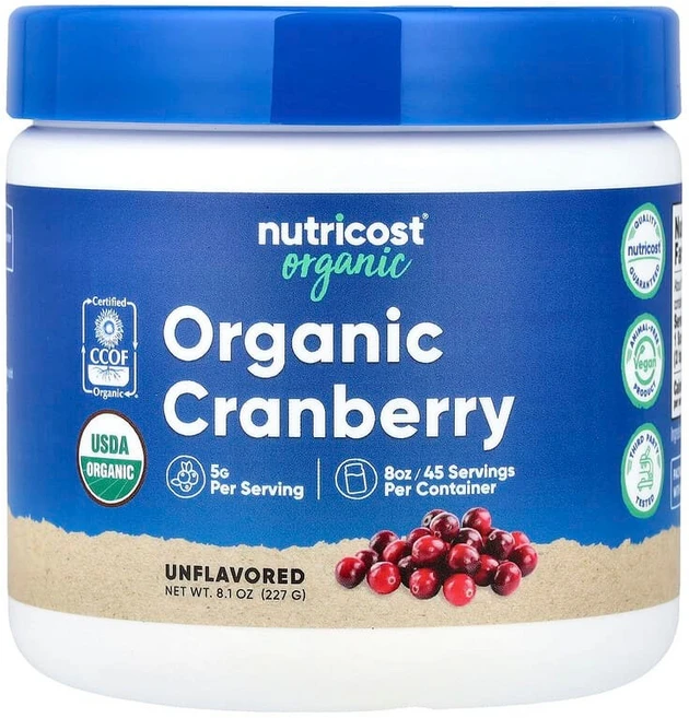 Nutricost 유기농 크랜베리 무맛 227g(8.1oz) NCS-57319, 1 - 쿠팡
