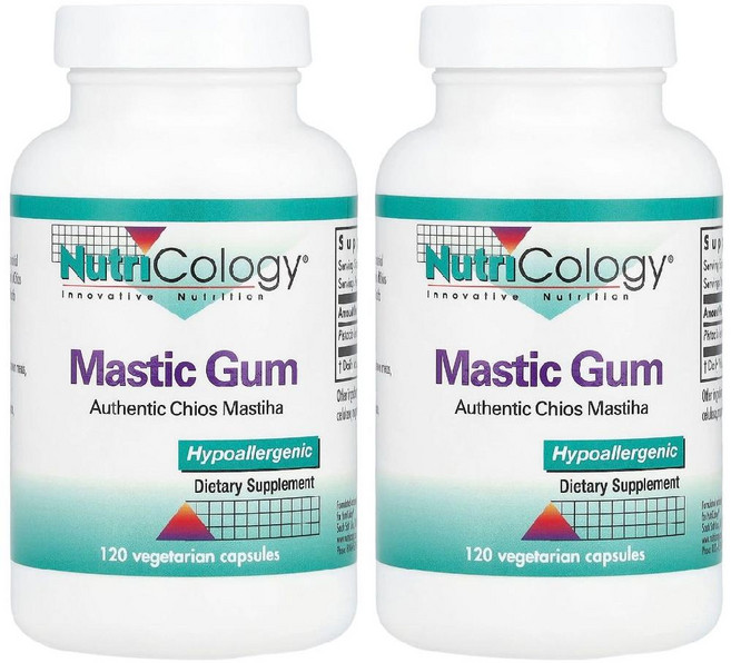 2개 Nutricology 뉴트리콜로지 매스틱껌 Magstic Gum 240베지캡슐, 240정