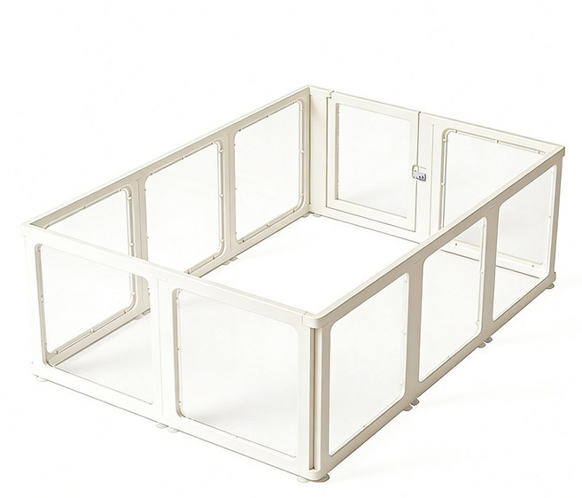 확장형 강아지 울타리 애견펜스 세트, 1개, 화이트