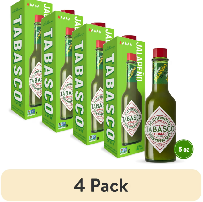 타바스코 Tabasco Green Pepper Sauce 그린 페퍼 소스, 148ml, 4개