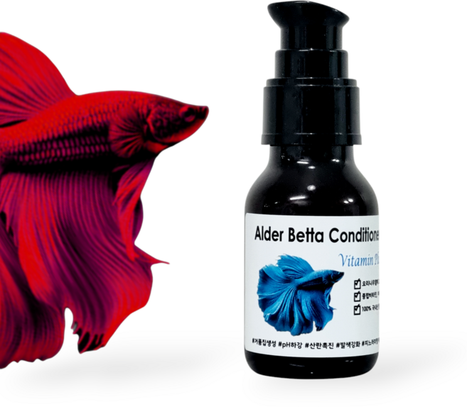 베타젠 비타민 플러스 (Betta Zen) 베타 수질 컨디셔너 종합비타민 오리나무열매 블랙워터, 1개, 50ml