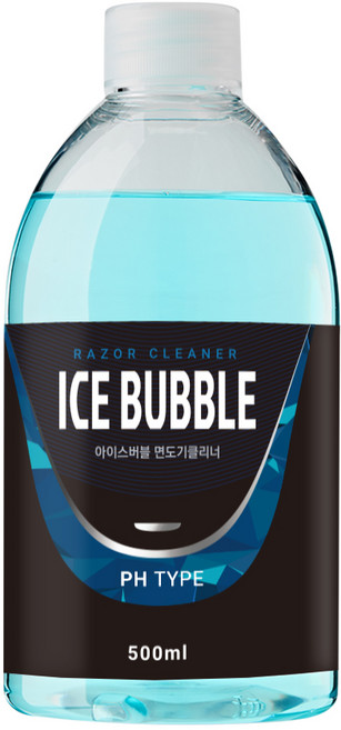 아이스버블 면도기클리너 세정액 PH타입 500ml, 1개