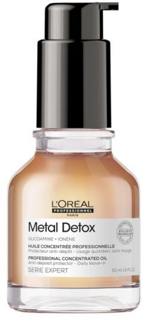 로레알 프로페셔널 메탈 무수분 오일 - 손상 방지 및 모발 색상 유지와 윤기 제공, 1.69 플로우 온스 (1개 팩), 1개, 50ml
