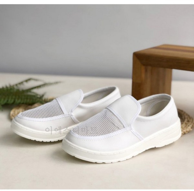 [제전화망사형] 오늘출발 방진단화 제전화 작업화 크린룸화 무진화 반도체화크린룸 작업화 기능화 이에스디마트, 1개