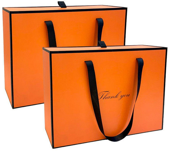 VITALO 고급 박스형 선물 상자 기프트 박스 2P, PGC_OR(오렌지)