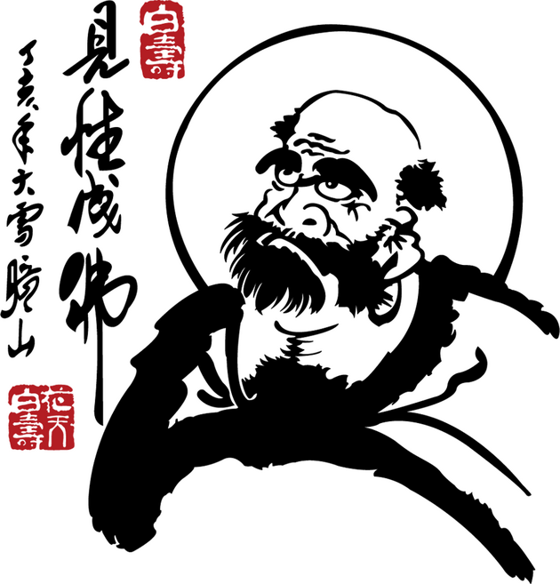 달마대사 포인트 자동차 스티커 / 23 cm x 22 cm 컷팅 데칼 튜닝 전차종 범퍼 란시아, 검정색, 1개, C_(달마대사)