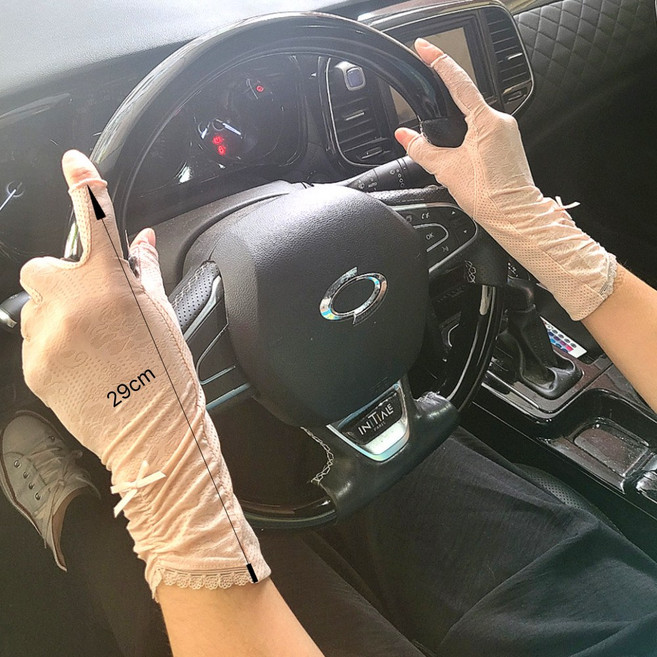 리듬 자외선차단 여성 운전장갑 길이긴 쿨아이스
