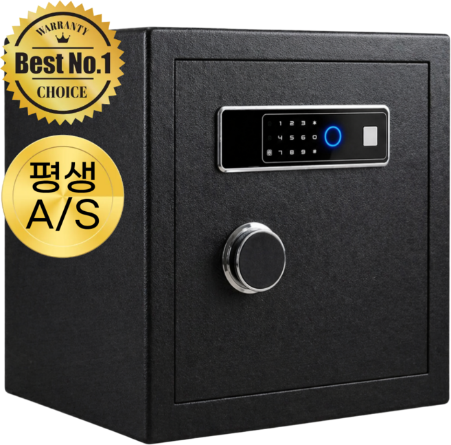 공간온도 프리미엄 지문인식 디지털 키패드 금고 레버 분리형, 블랙 GGOD - 001