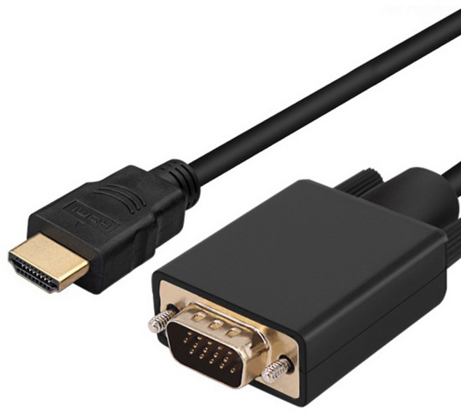 MAXTEK MT199 HDMI to VGA 케이블 블랙 (3m), 1개