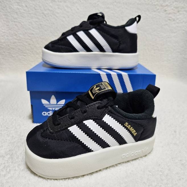 아디다스 삼바 아기 겨울 방한 운동화 따뜻한 패딩 기모 키즈 등원화 손톱깎이 증정