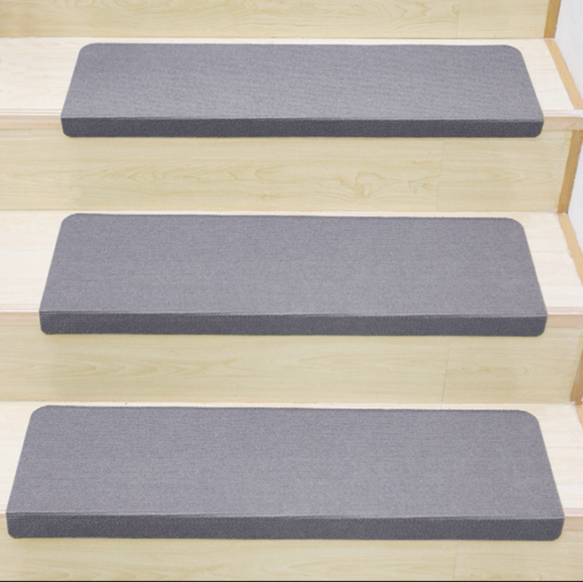 샤일리 심플 무지 미끄럼방지 계단 매트, 10개, 연그레이