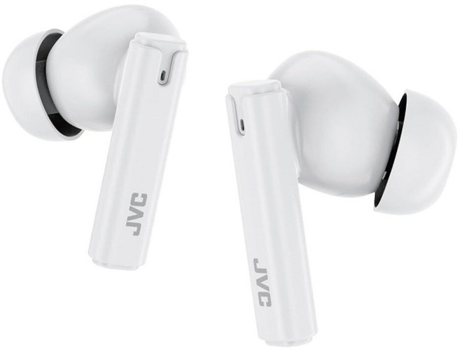 JVC 울트라 컴팩트 트루 와이어리스 이어버드 헤드폰 총 12시간의 배터리 수명 13mm 드라이버로 사운드 USB-C 연결 - HAB5TW (화이트) 177710 5908, HAB6TW