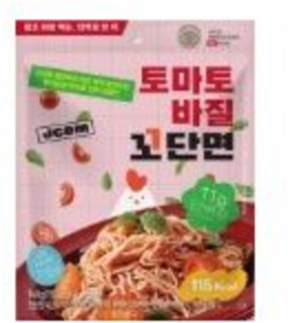 JCDM 꼬단면 소스in 3종 (들기름 크림베이컨 토마토바질), 꼬단면 140g 토마토 바질