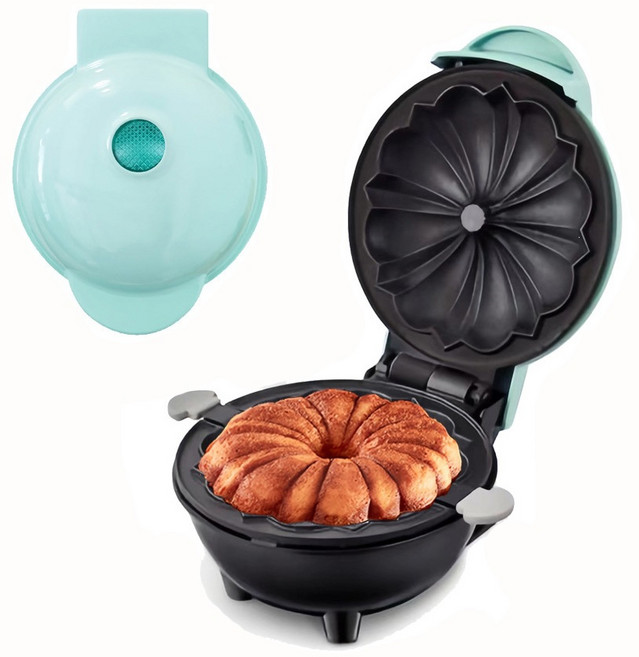 多功能華夫餅碗機 蛋糕機 早餐機, 1個, 綠色 蛋糕機:110V