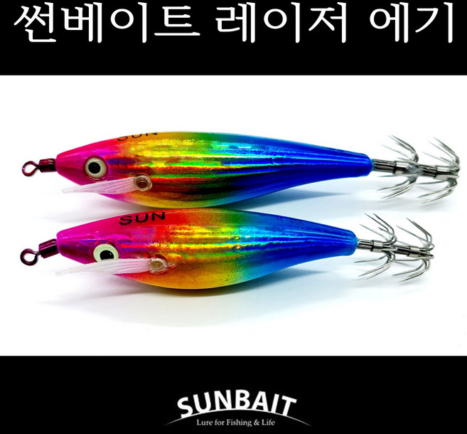 비트피싱 썬베이트 레이저에기 쭈꾸미 한치 바늘 훅 70mm 60mm, 19A, 1개