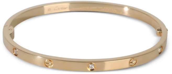 까르띠에 중고 까르띠에 러브 스몰 다이아몬드 브레이슬릿