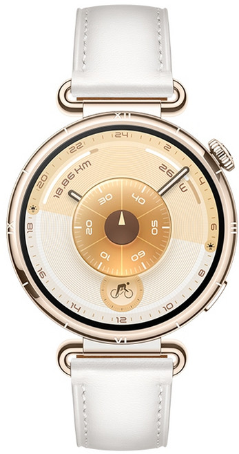 HUAWEI WATCH GT 6 41mm 台灣原廠公司貨, 浮光白 (白色複合素皮錶帶), 1個