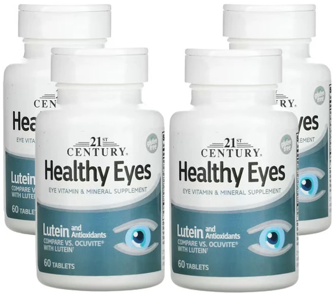 21세기센츄리 건강한 눈 루테인 및 항산화제 60정, 4팩 - 쿠팡