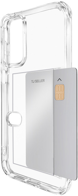 더조은셀러 카드 가로 슬라이드 케이스 고투명 젤리 사이드