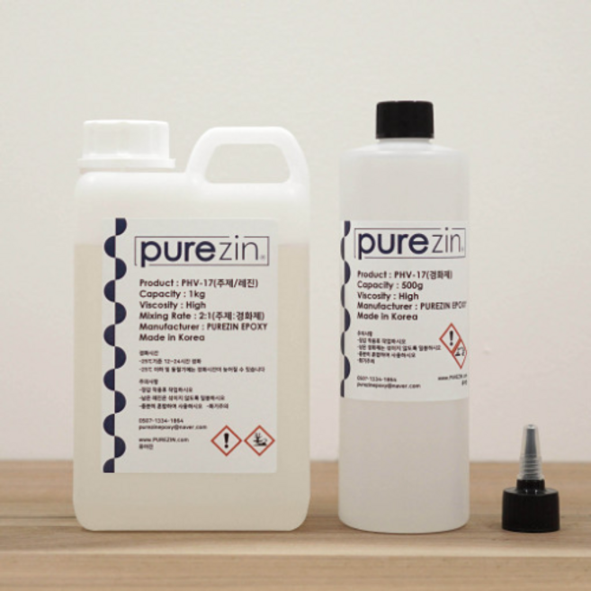 바다연출용 고점도 크리스탈레진 PHV-17 1.5kg 레진공예, 1개