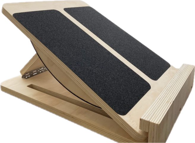 밸런스보드 스트레칭보드 우드 아킬러스건 운동기구, 1개