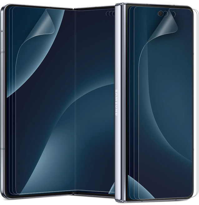 다이아큐브 갤럭시 Z폴드6 반사방지 지문방지 고품질 TPU EPU 보호필름(전면액정+내면액정) 정렬가이드툴제공 간편부착, 3세트