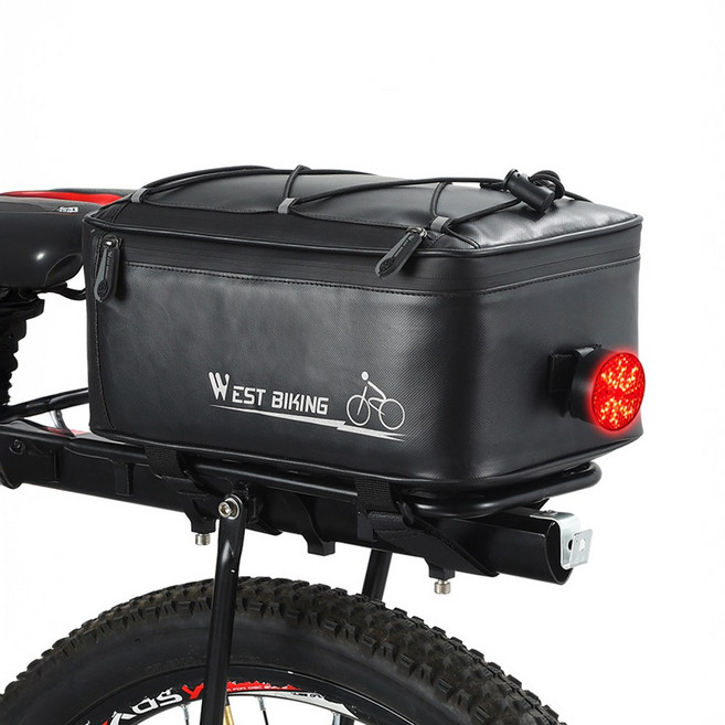 아띠꼴로 자전거 짐받이 가방 출퇴근 안장 투어백 수납가방, 1개, 매트블랙