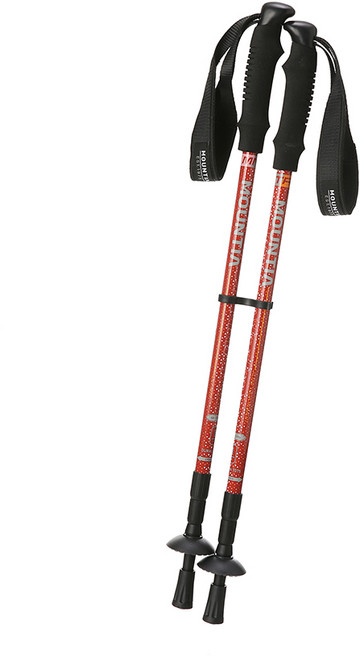 마운티아 강북점 TCT촉 안티쇼크 내장형으로 접지력과 피로감을 덜어주는 아레스 3단 스틱 SET, 다크 코랄