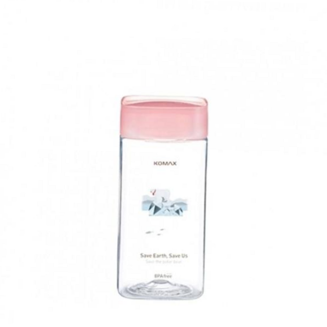 코멕스 물통 스퀘어보틀 430ml 핑크 북극곰, 본상품