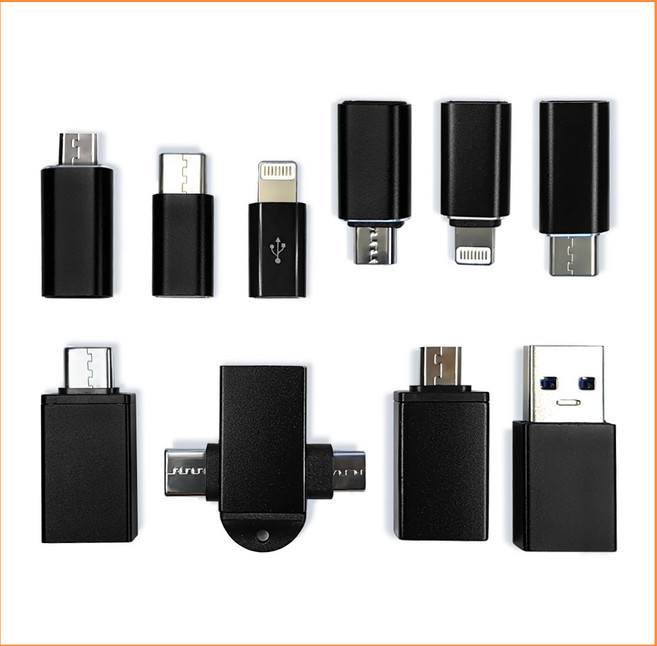 휴대폰 OTG젠더 USB3.0 C타입 5핀 라이트닝 변환젠더, 13mm, 1개