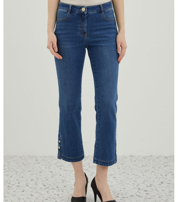 올리비아로렌 여성용 트임 디테일 붓컷 데님 VOCMP4M3371