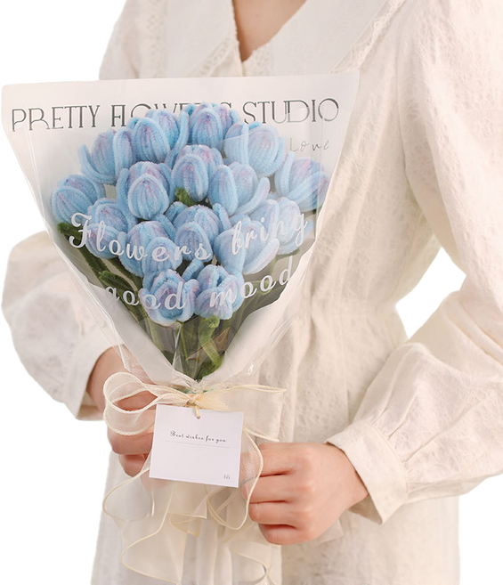 에버리즈 DIY 모루 꽃다발 만들기 세트, 1세트, 04. 블루밍 튤립