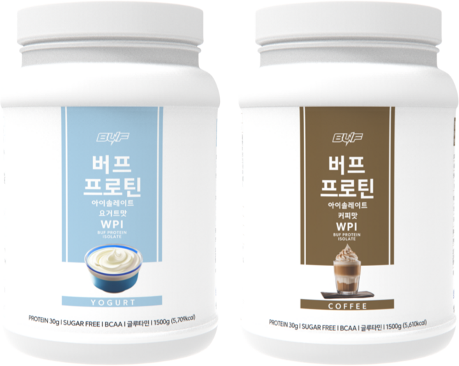 단백질쉐이크 파우치 보충제 버프프로틴 세트 (커피 요거트) 2달 플랜, 2개, 1.5kg