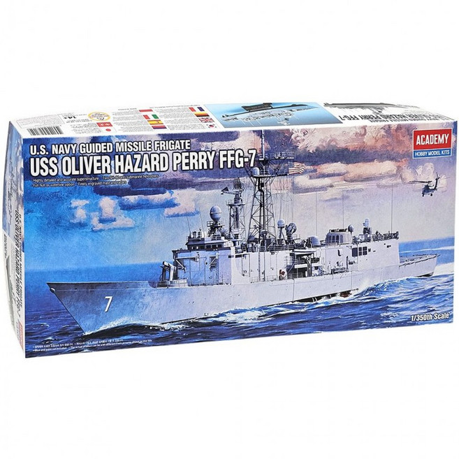 아카데미과학 프리깃올리버 해저드페리 전함 조립 프라모델 피규어 장난감 완구 선물, 1개