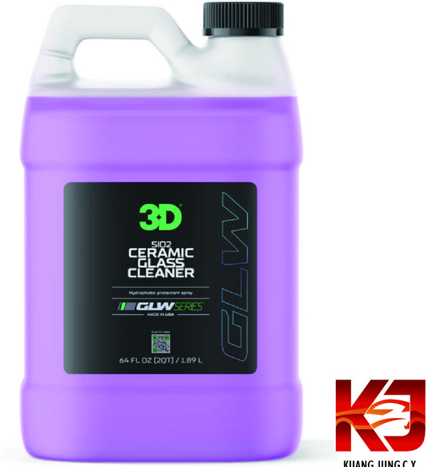 3D GLW系列 SiO2 陶瓷玻璃清潔劑 潑水劑, 1個, 1.89L