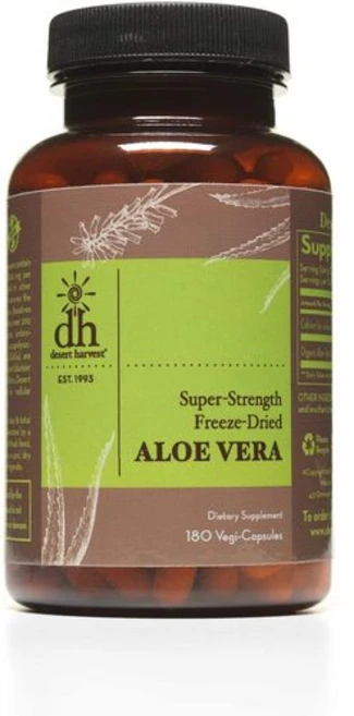 Desert Harvest 슈퍼 알로에베라 분말가루 180캡슐, 1개, 180정 - 쿠팡
