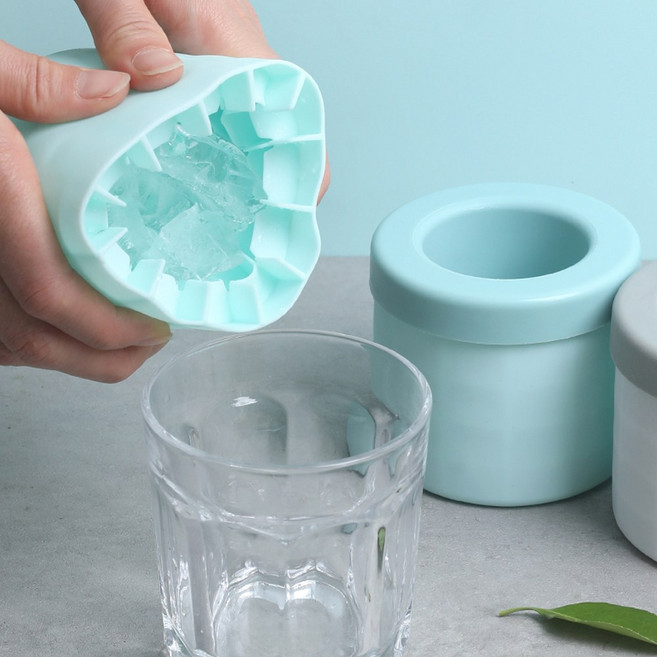 알뜰공식 실리콘 얼음 트레이, 2개, 그레이