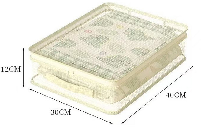透明收納袋 大容量棉被衣物收納袋, 1個, 40*30*12收納袋, N/A