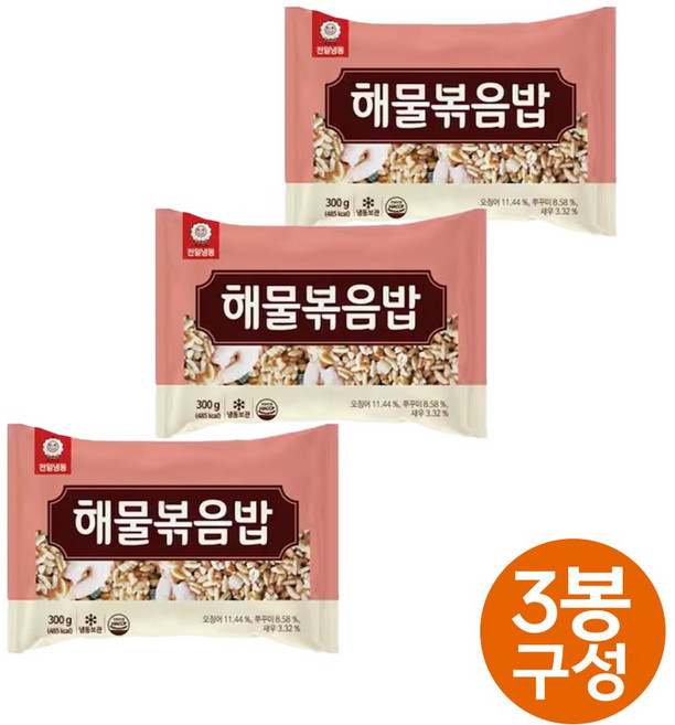 천일 해물볶음밥 300g x 3봉, 1세트